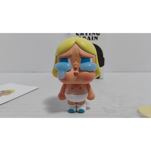 POP MART CRYBABY CRYING AGAIN FIGURES BLIND BOX BABY BLONDE W STAND & CARD - Picture 4 of 7